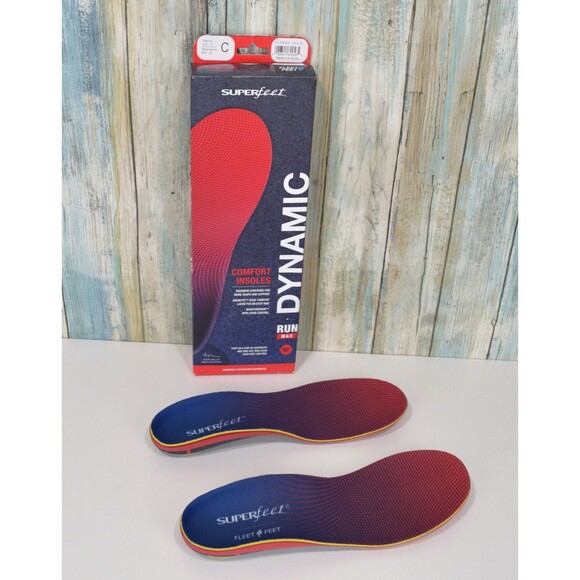 Superfeet Run Dynamic Cushion High Arch Shoe Insoles 5.5-7 Men / 6.5-8 Women - Picture 2 of 13